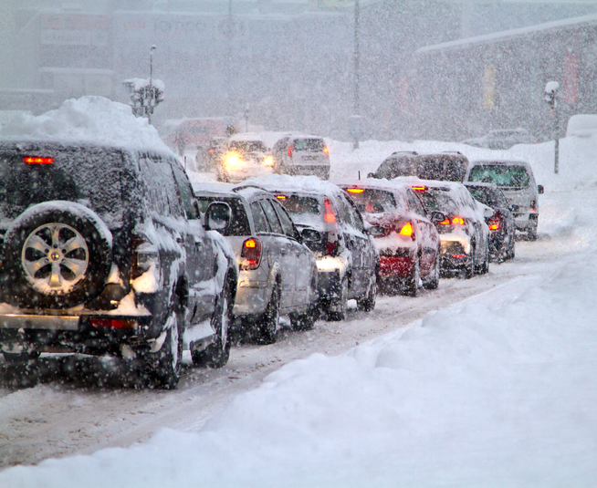 Blizzard On The Road.
